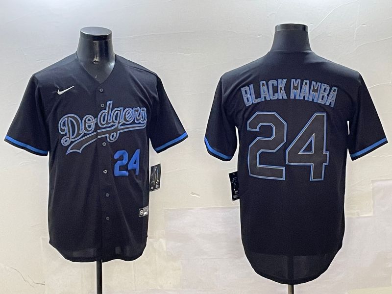 Men Los Angeles Dodgers #24 Black Mamba Black Classic Edition 2025 Nike MLB Jersey style 10->los angeles dodgers->MLB Jersey